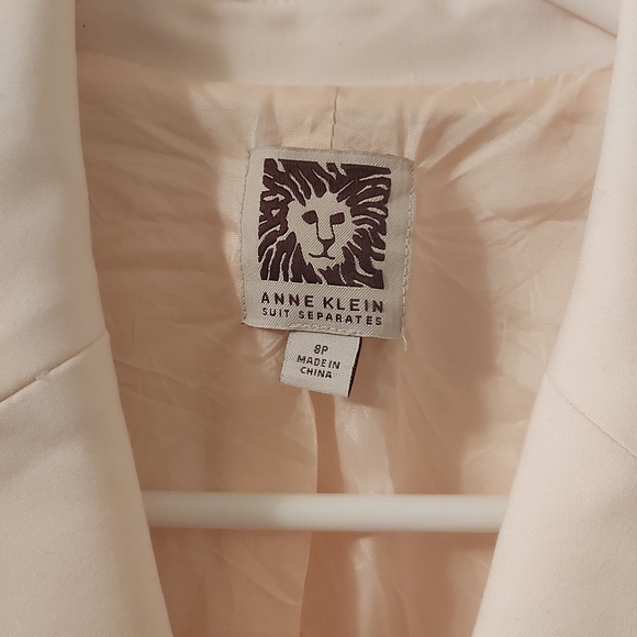 Anne Klein Size 8P Suit Sepadates Light Pink Blazer Jacket - Picture 3 of 6